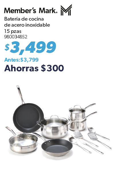 Bateria de cocina acero inoxidable