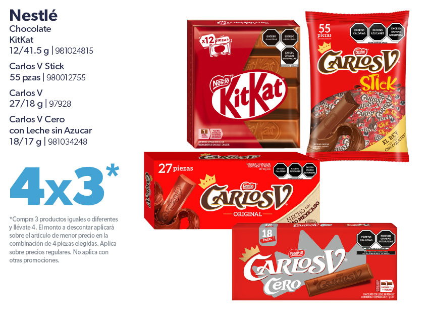 Chocolate varios