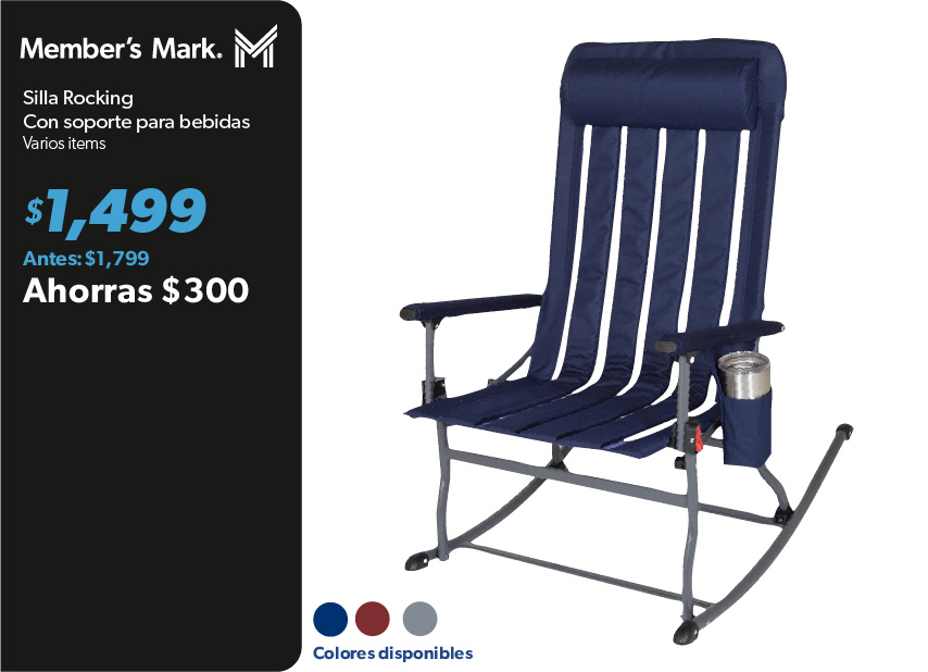 Silla rocking con soporte