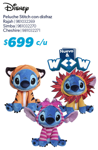 Peluche Stitch con disfraz