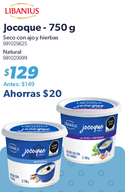 Jocoque con natural o ajo