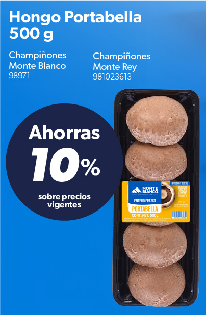 Champinones blanco monte rey
