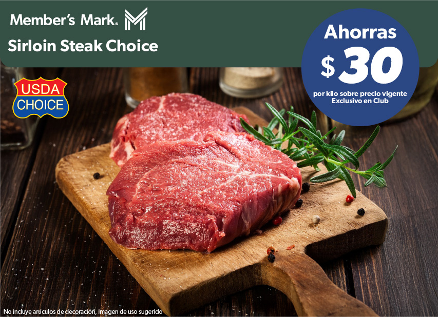 Sirloin steak choice