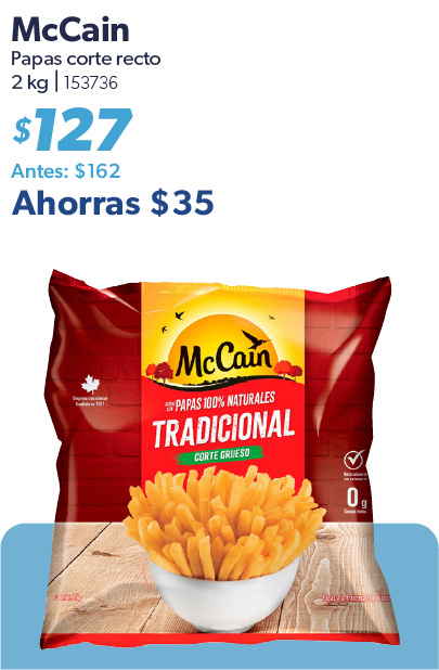 Papas corte recto