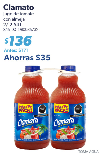 Jugo de tomate con almeja
