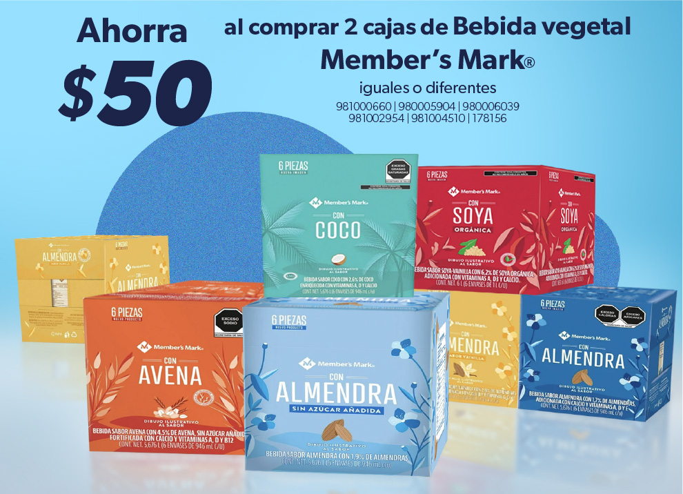 Al comprar 2 cajas de bebida vegetal