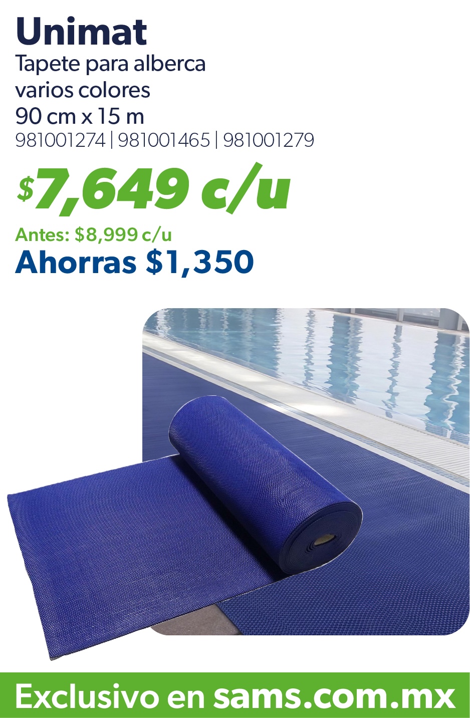 Tapete para alberca