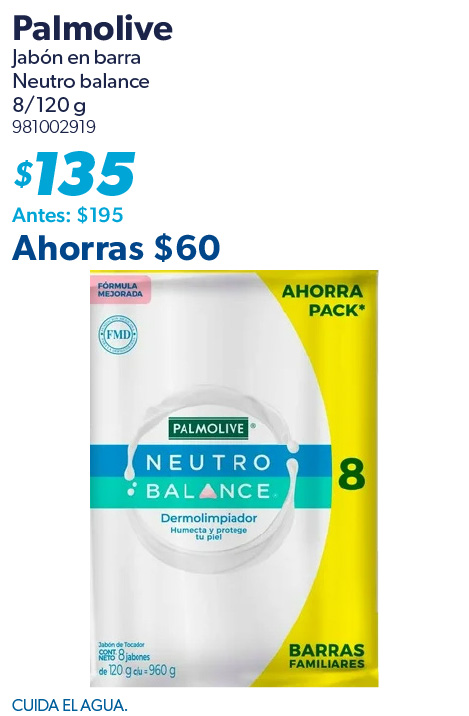 Jabon en barra neutro