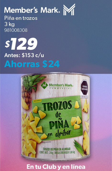 Pina en trozos