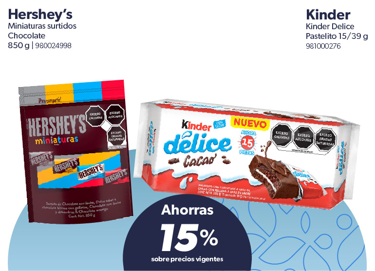 Chocolate surtido miniatura kinder pastelito