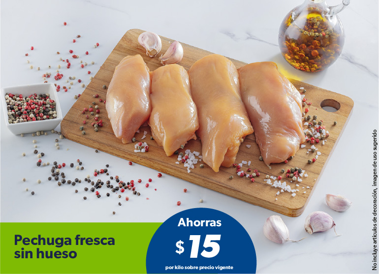 Pechuga fresca sin hueso