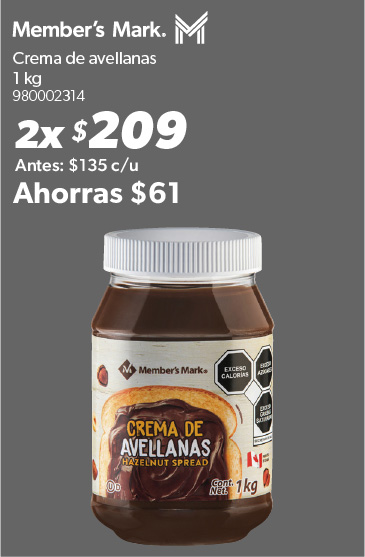 Crema de avellanas