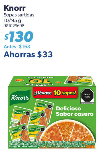 Sopas surtidas