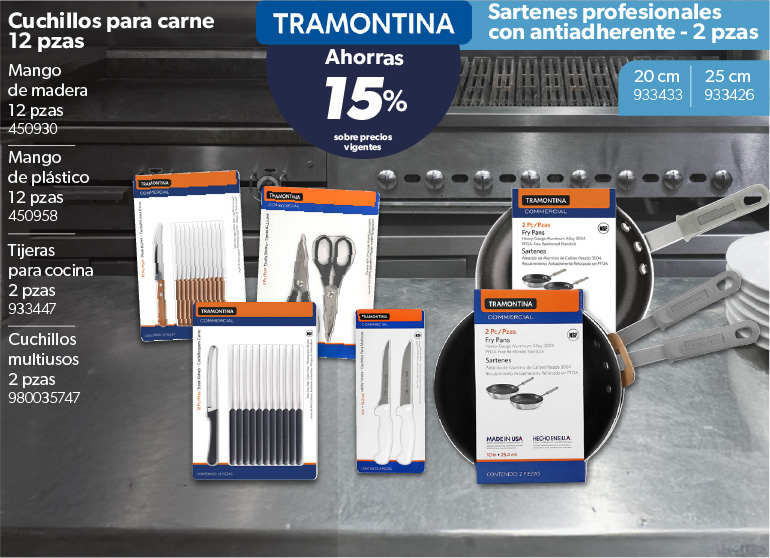 Cuchillos multiusos sartenes tijeras