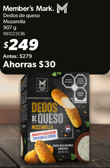 Dedos de queso mozzarella