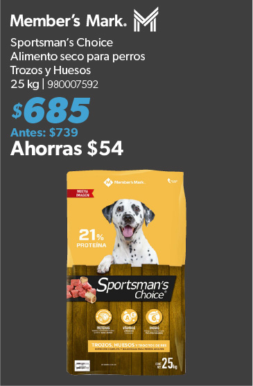 Alimento seco para perros trozos y huesos
