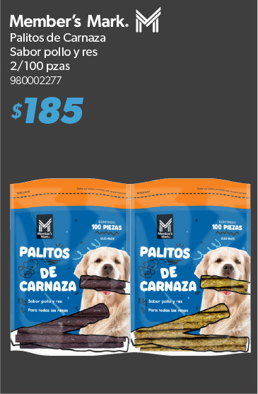 Palitos de carnaza sabor pollo y res