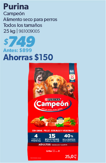 Alimento seco para perros todos los tamanos