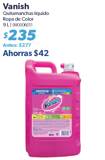 Quitamanchas liquido ropa color