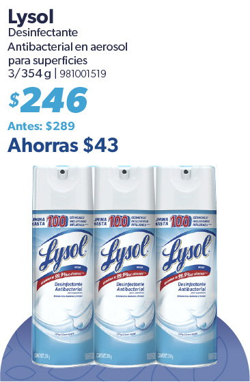 Desinfectante antibacterial en aerosol