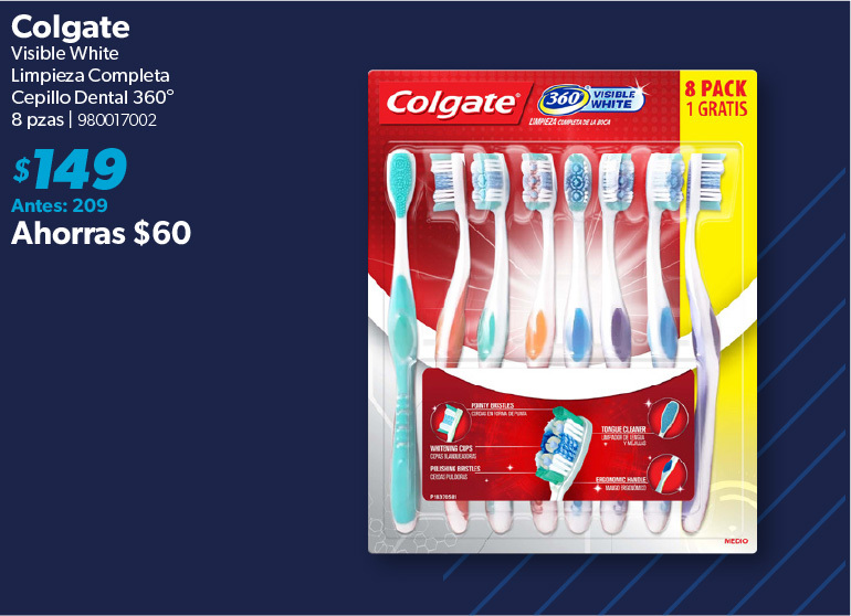 Cepillo dental limpieza completa