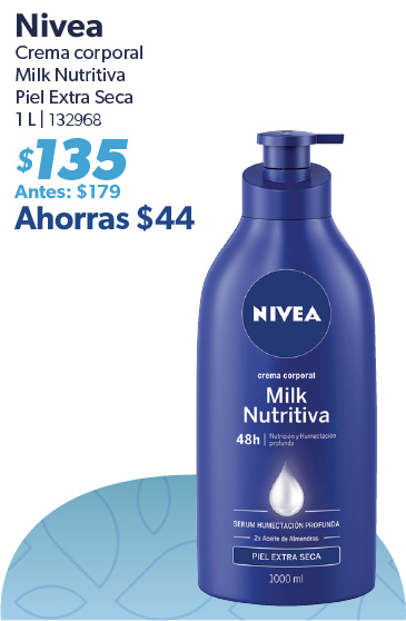 Crema corporal milk nutritiva piel extra seca
