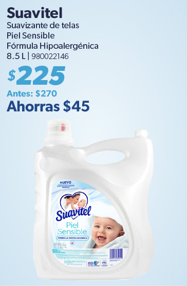 Suavizante de telas piel sensible