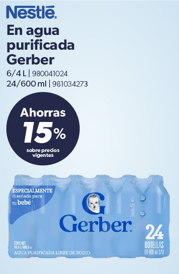 En agua purificada