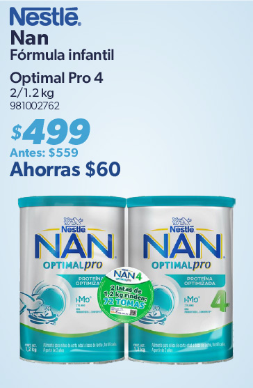 Formula infantil optimal pro 4