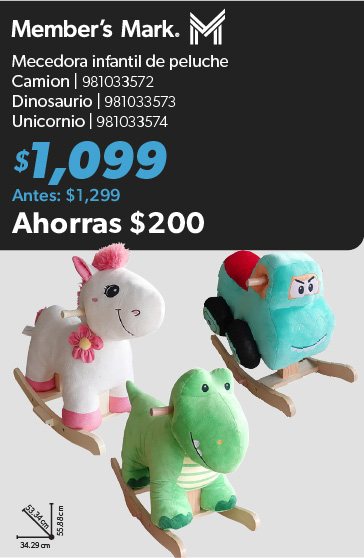Mecedora infantil de peluche