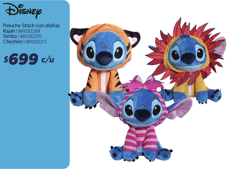 Peluche stitch con disfraz