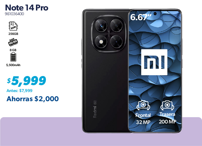 Smartphone Note 14 Pro