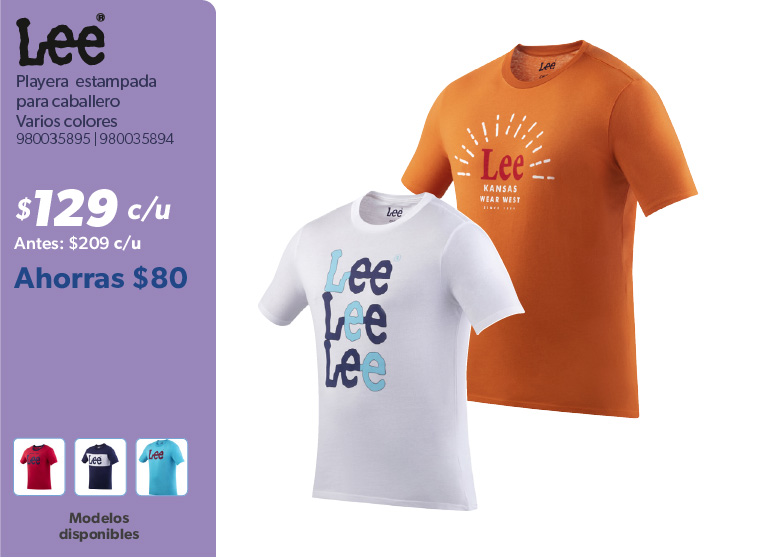 Playera estampada para caballero