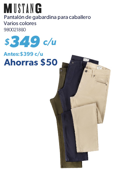 Pantalon de gabardina para caballero