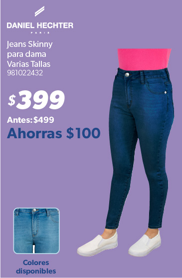 Jeans skinny  para dama
