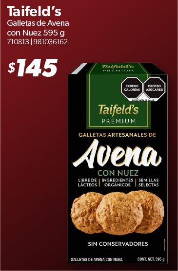 Galletas de avena con nuez