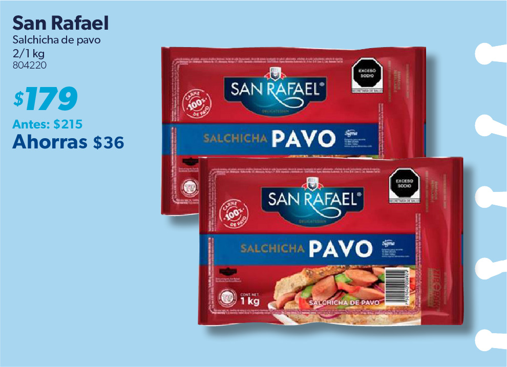 Salchicha de pavo