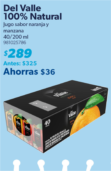 Jugo sabor naranja y manzana