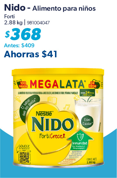 Alimento en polvo para ninos forti
