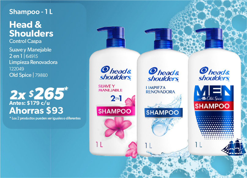 Shampoo  control caspa limpieza renovadora