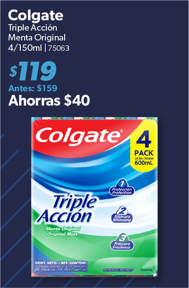 Pasta dental triple accion