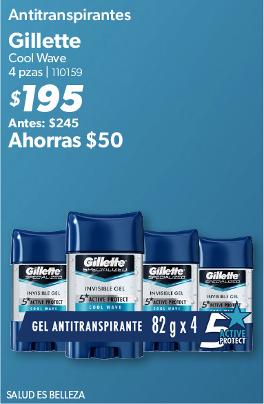 Antitranspirantes cool wave