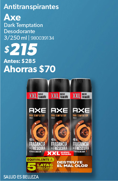 Antitranspirantes dark 