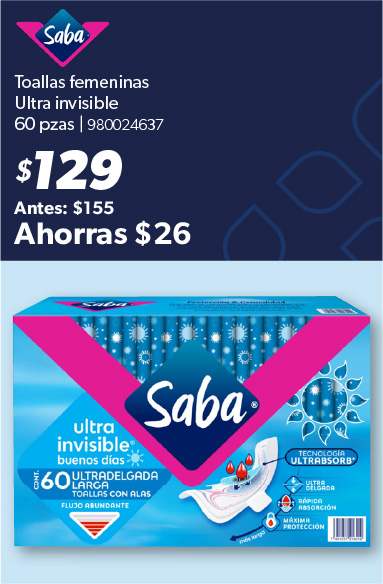 Toallas femeninas ultra invisibles
