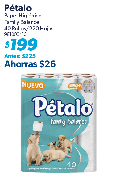 Papel higienico family balance