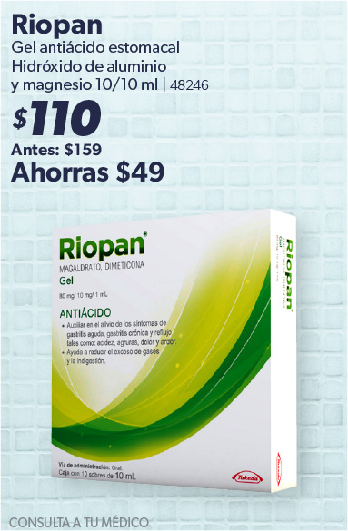 Gel antiacido estomacal
