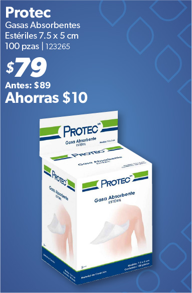 Gasas absorbentes esteriles