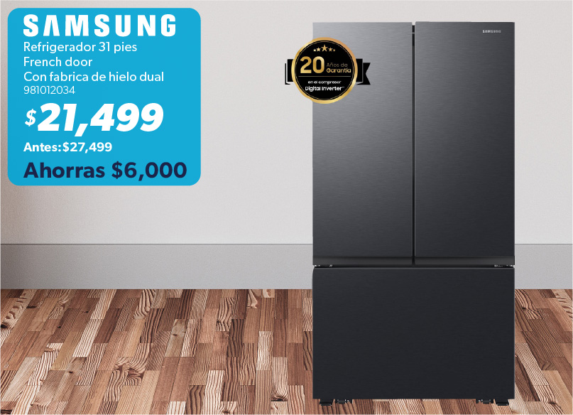 Refrigerador con fabrica de hielo dual