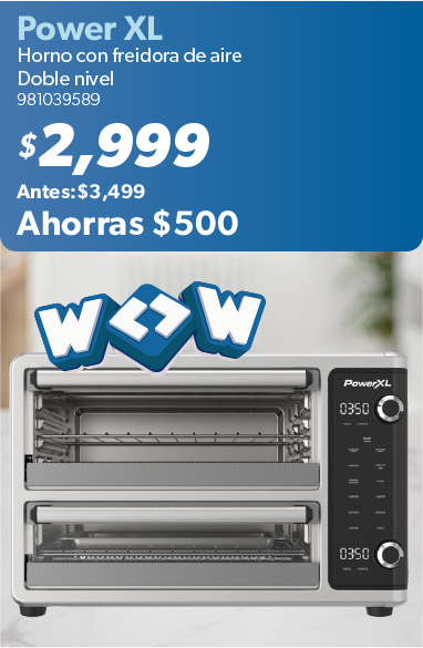 Horno con freidora de aire doble nivel