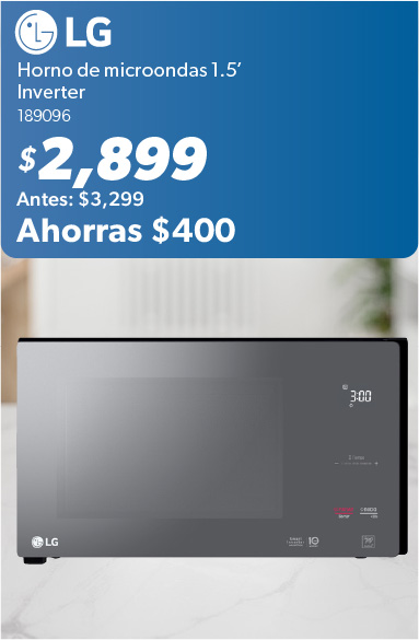 Horno de microondas inverter